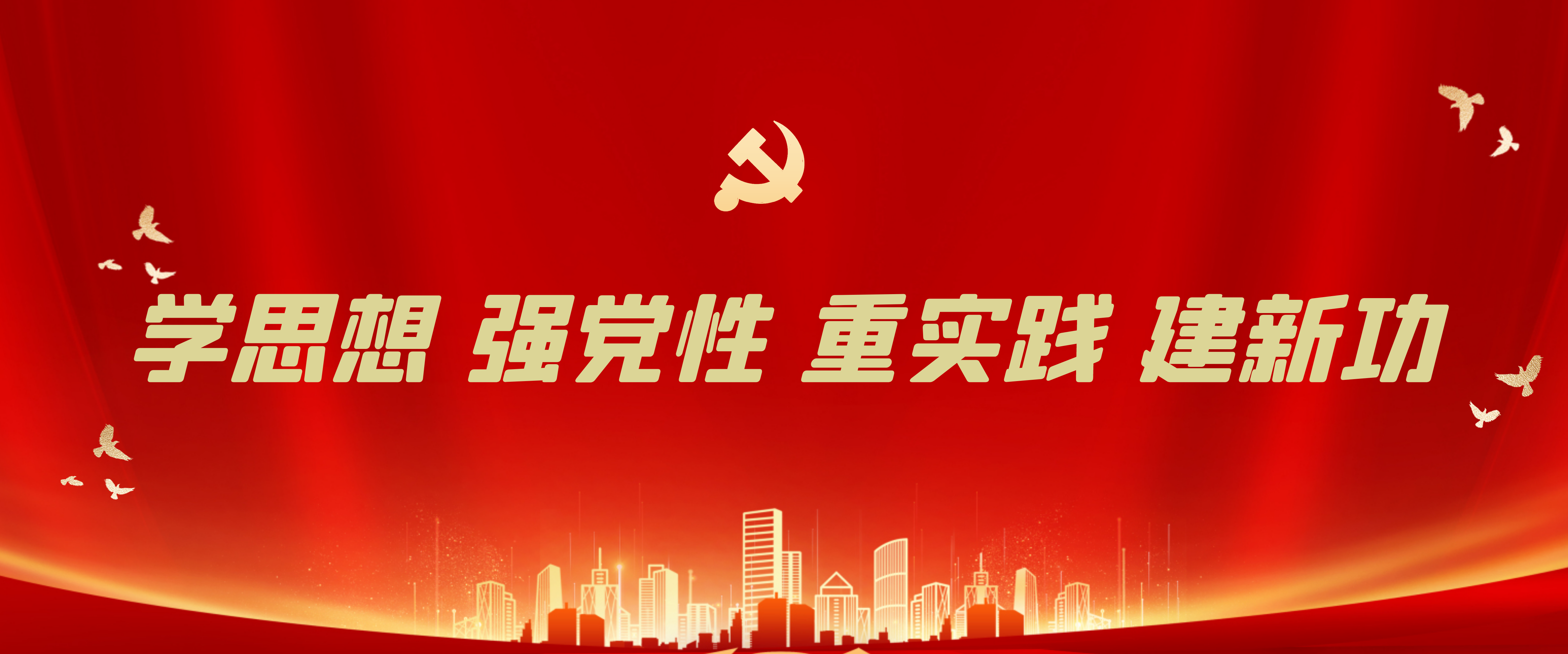 学思想，强党性，重实践，建新功